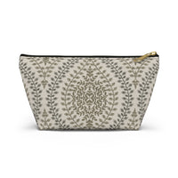 Mumbai Lace Accessory Pouch w T-bottom in Brown